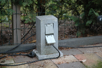 electriciteitspaal met 2 stopcontacten (A)
